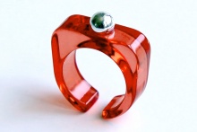 Ring&Earcuff【RI-001】RED L