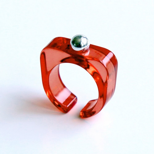 Ring&Earcuff【RI-001】RED M