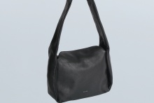 real leather tuck design hand & tote bag