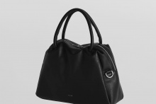 real leather sharp & soft mix nuance bag M