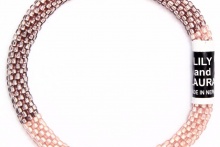 Matte Rose Gold And Taupe Color Block
