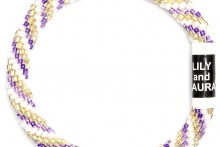 Purple Gold&White Spiral