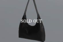 real leather round design one handle bag