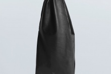 real leather bold one handle marche tote bag