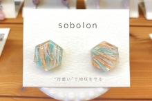 sobolon / ピアスM Hexagon