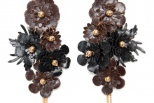 leather blossom  -Black-