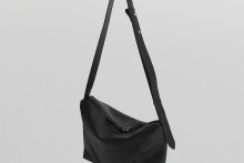 real leather fold and bend tuck 2way bag