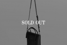 real leather 2way BOX flap handle bag M
