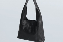 real leather one shoulder tote bag