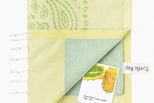 RUG&TOWEL PAISLEY Sun/MintyGreen