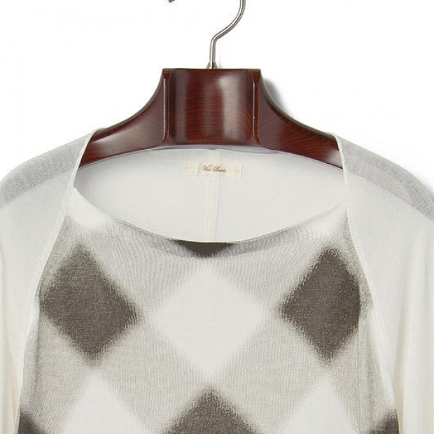 ARGYLL CHECK PO TUNIC　White　L