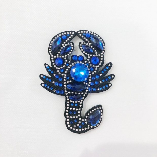 LM (エルム) / ブローチ サソリ Blue / 立体刺繍アクセサリー 蠍