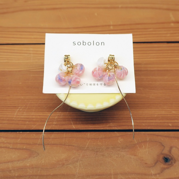 sobolon / ピアス ぶどう