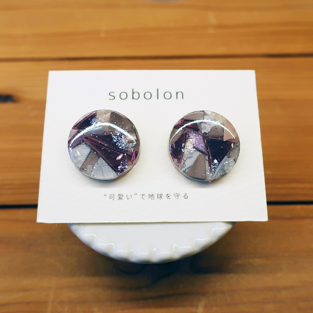 sobolon / ピアスL Circle