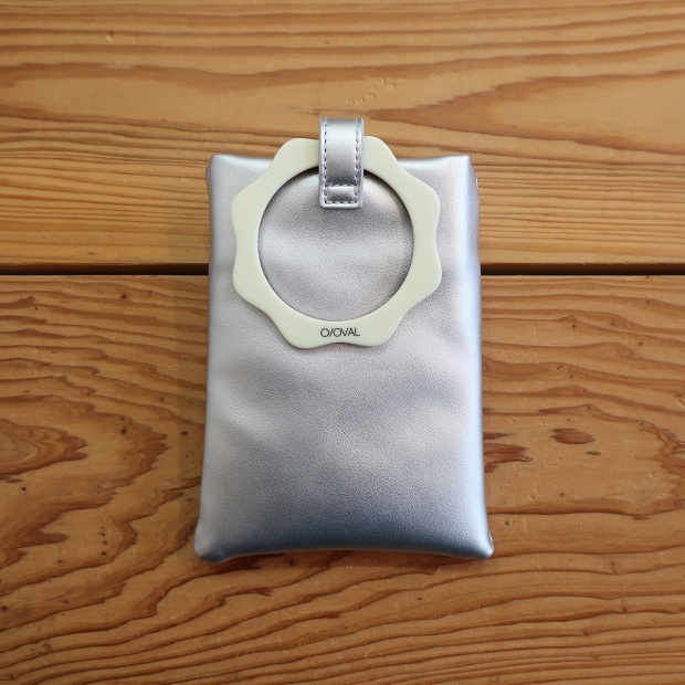 FLOWER POCHETTE (shoulder bag)　- Silver -