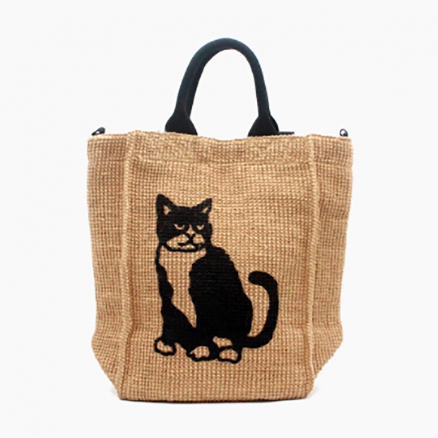 ジュートバッグ stitch「CAT」