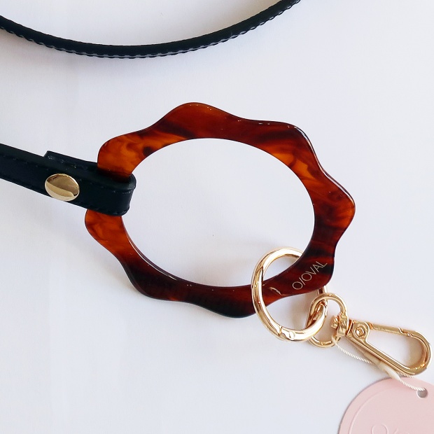 FLOWER SMARTPHONE STRAP　-Black-